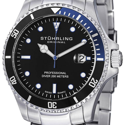 Stuhrling Original Regatta kvarts dykkere 200M 326B.331151 Herreur