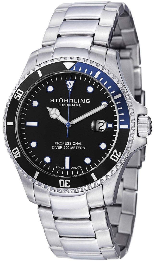 Stuhrling Original Regatta kvarts dykkere 200M 326B.331151 Herreur