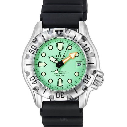 Ratio FreeDiver Professional 500M Sapphire Mint Green Dial Automatisk 32BJ202A-MGRN herreur