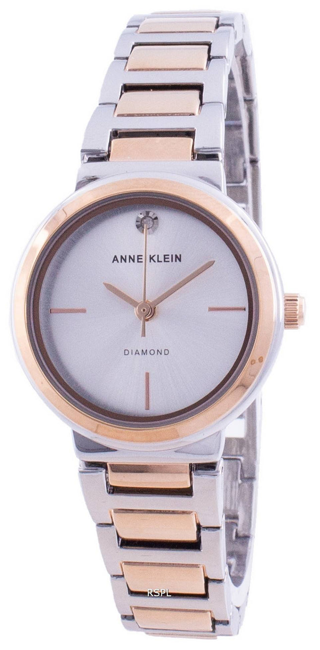 Anne Klein Ægte Diamond 3529SVRT Quartz Women's Watch