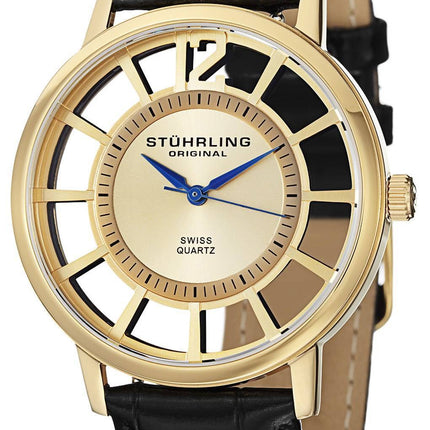 Stuhrling Original Winchester Del Sol schweiziske kvarts guld-Tone 388S.333531 Herreur