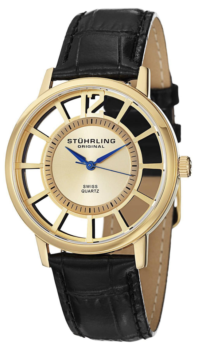 Stuhrling Original Winchester Del Sol schweiziske kvarts guld-Tone 388S.333531 Herreur