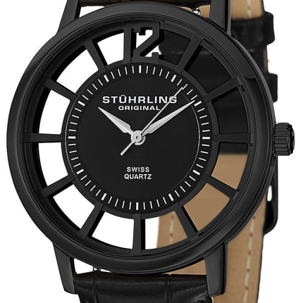 Stuhrling Original Winchester Del Sol schweizisk Quartz Black Dial 388S.33551 Herreur