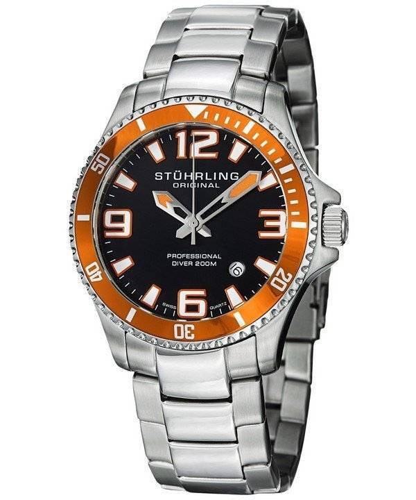 Stuhrling Original Regatta Champion professionel dykker 200M 395.33I117 Herreur