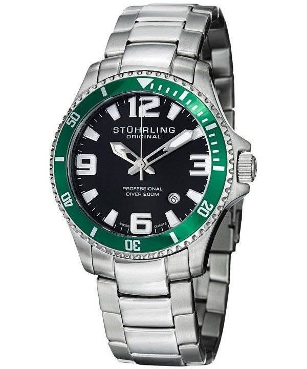 Stuhrling Original Regatta Champion professionel dykker 200M 395.33P154 Herreur
