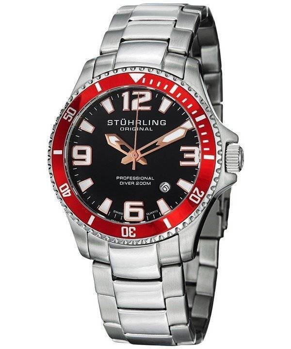Stuhrling Original Regatta Champion professionel dykker 200M 395.33TT11 Herreur