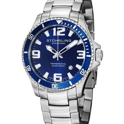 Stuhrling Original Aquadiver Regatta Champion schweizisk Quartz 395.33U16 Herreur