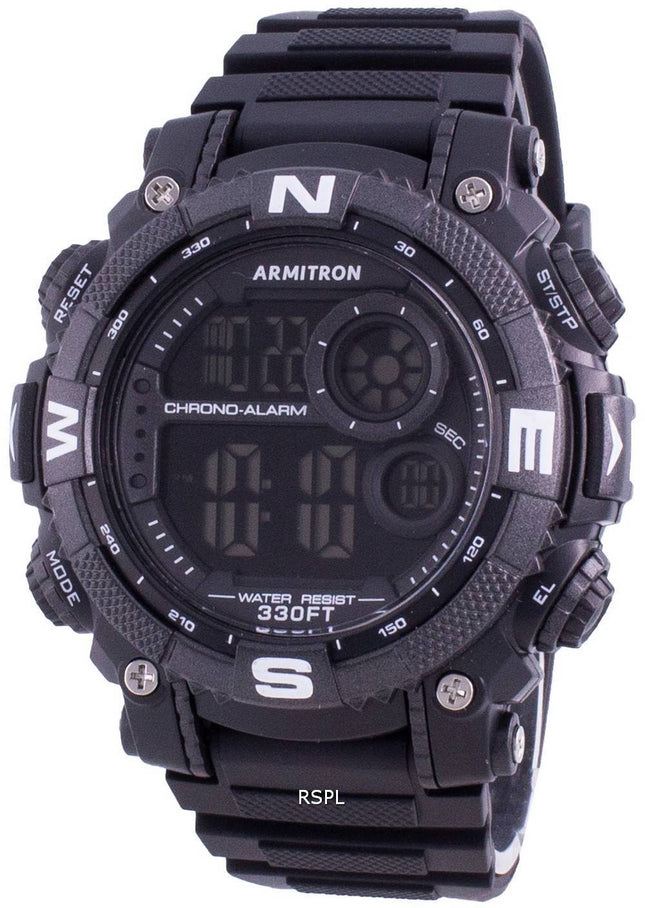 Armitron Sport 408284BLK Quartz Compass Herreur