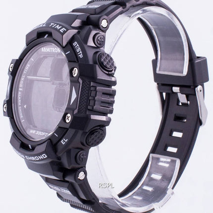 Armitron Sport 408309BLK Quartz Dual Time Herreur