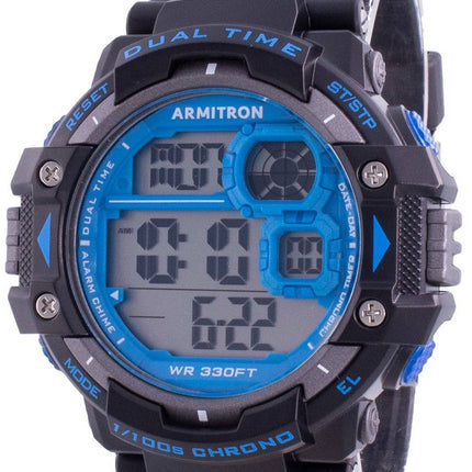 Armitron Sport 408309BLU Quartz Dual Time Herreur