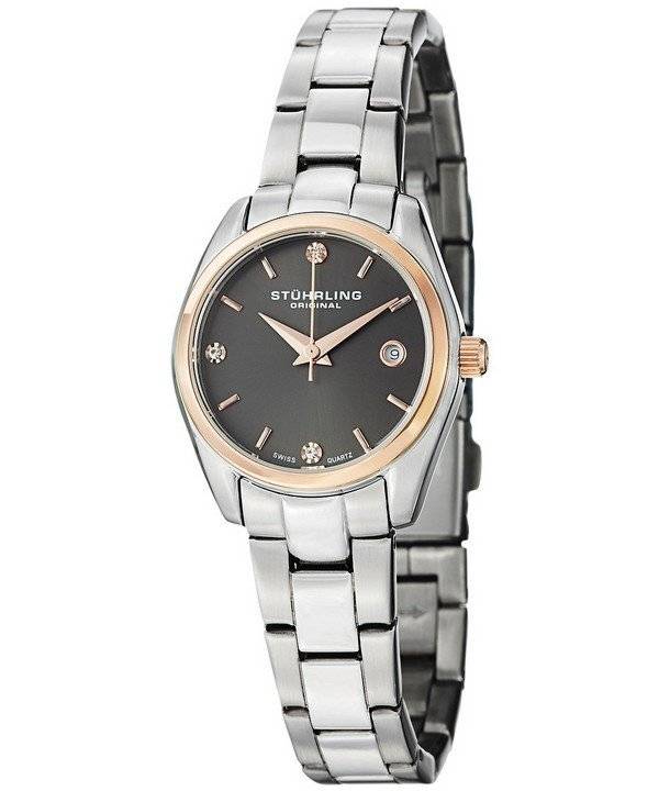 Stuhrling Original Ascot Prime krystal accent schweizisk Quartz 414L.04 kvinders Watch