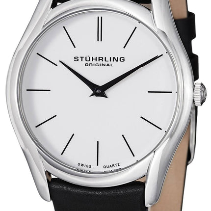 Stuhrling Original klassisk Ascot schweizisk Quartz hvid skive 434.33152 Herreur
