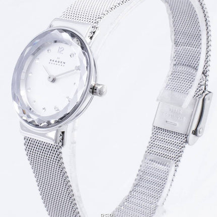 Skagen Leonora kvarts armeringsnet krystaller 456SSS kvinders Watch