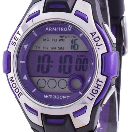 Armitron Sport 457030PUR Quartz Dual Time Women&#39,s Watch