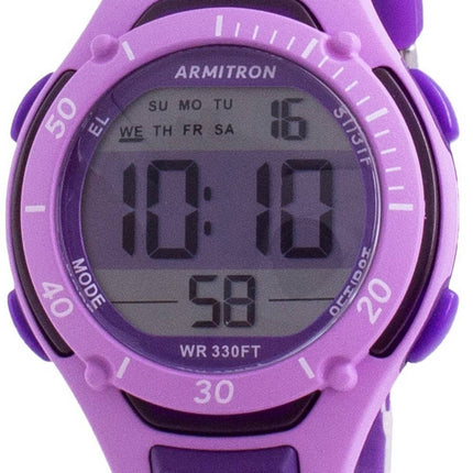 Armitron Sport 457062PUR Quartz Dual Time Women&#39,s Watch