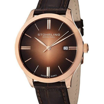 Stuhrling Original kuvette II schweizisk Quartz 490.3345K14 Herreur