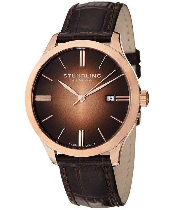 Stuhrling Original kuvette II schweizisk Quartz 490.3345K14 Herreur