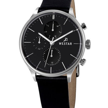 Westar profil læderrem Black Dial Quartz 50192STN103 herreur