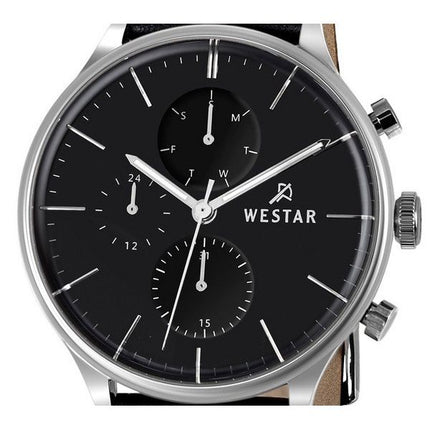 Westar profil læderrem Black Dial Quartz 50192STN103 herreur