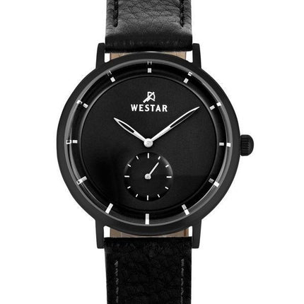 Westar profil læderrem Black Dial Quartz 50246BBN103 herreur