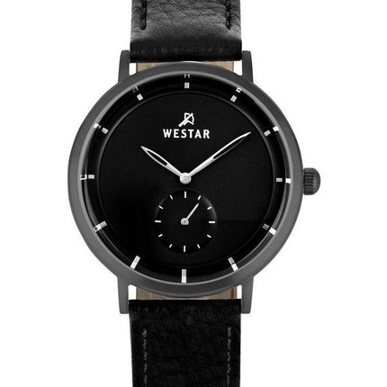 Westar profil læderrem Black Dial Quartz 50246GGN103 herreur