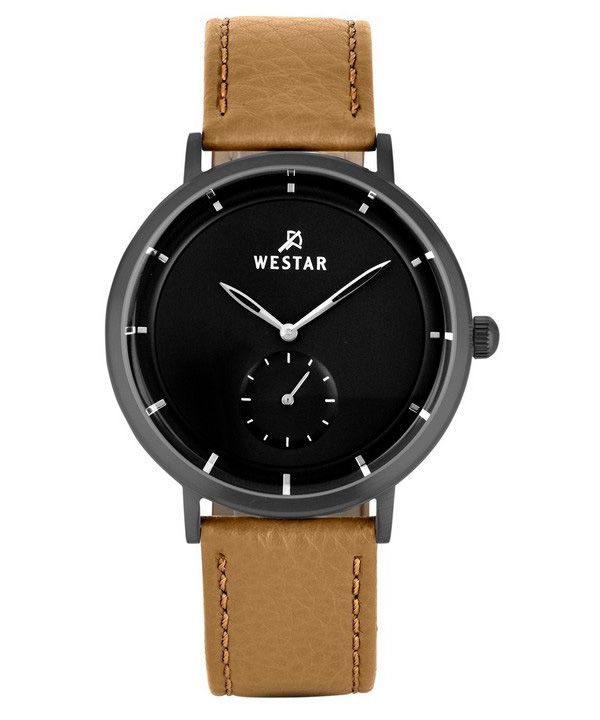Westar Profile Læderrem Black Dial Quartz 50246GGN183 Herreur