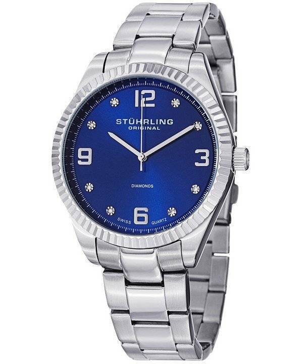 Stuhrling Original Allure diamanter schweizisk Quartz 607G.03 Herreur