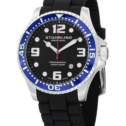 Stuhrling Original Aquadiver schweiziske kvarts 200M 675.01SET Herreur