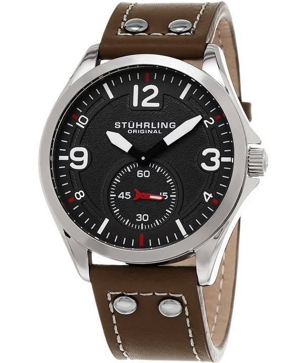 Stuhrling Original Aviator Tuskegee kvarts 684.01 Herreur