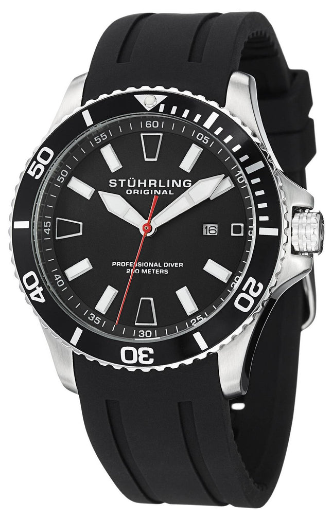 Stuhrling Original Aqua Diver Regatta kvarts 706.01 Herreur