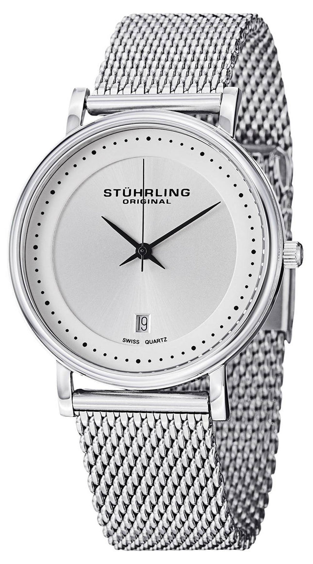 Stuhrling Original klassisk Ascot Casatorra Elite schweizisk Quartz 734GM.01 Herreur