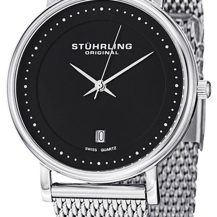Stuhrling Original klassisk Ascot Casatorra Elite schweizisk Quartz 734GM.02 Herreur