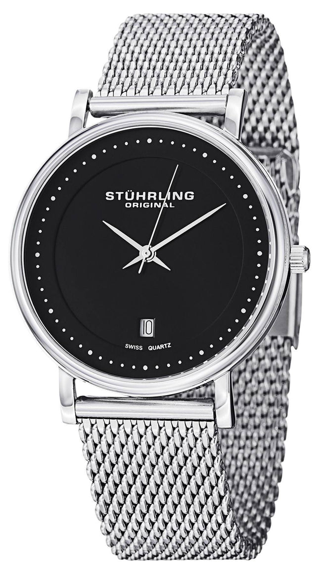 Stuhrling Original klassisk Ascot Casatorra Elite schweizisk Quartz 734GM.02 Herreur