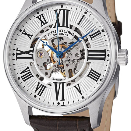 Stuhrling Original Atrium automatisk skelet Dial 747.01 Herreur