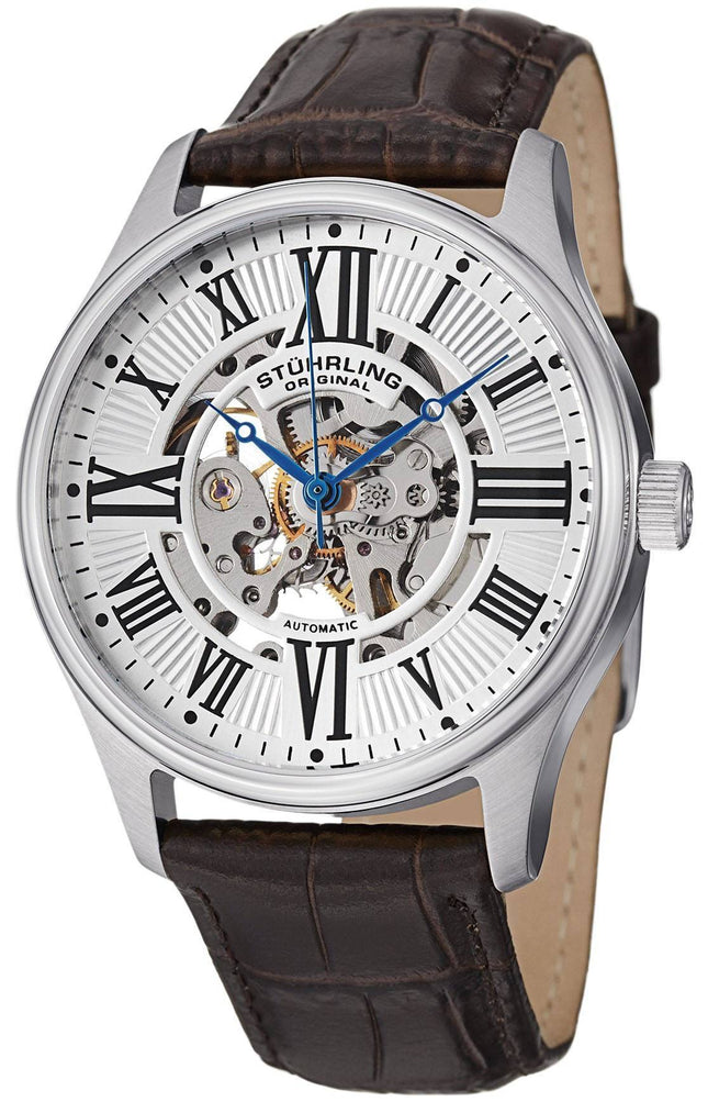 Stuhrling Original Atrium automatisk skelet Dial 747.01 Herreur