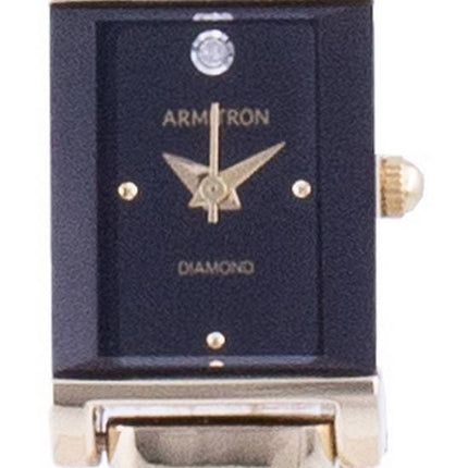 Armitron Black Dial Diamond Accents Quartz 755322BKGP Dameur
