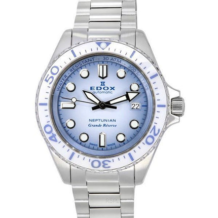 Edox Neptunian Grande Reserve Date Blue Dial Automatic Diver's 80801 3BBUM BUCDN 300M herreur