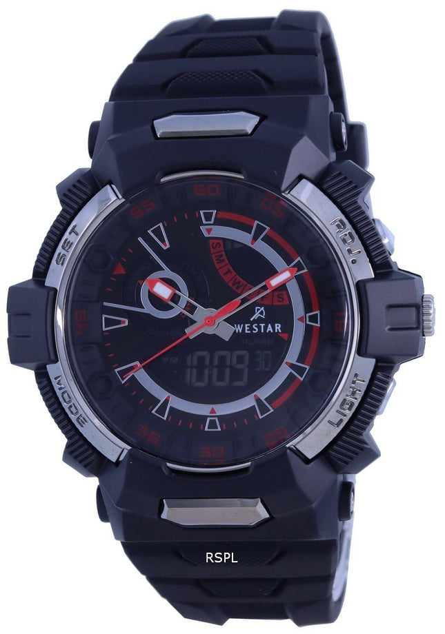 Westar Chronograph Silicon Strap Quartz 85000 PTN 001 100M herreur