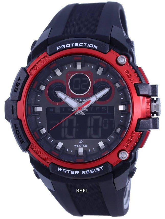 Westar Chronograph Silicon Strap Quartz 85001 PTN 001 100M herreur