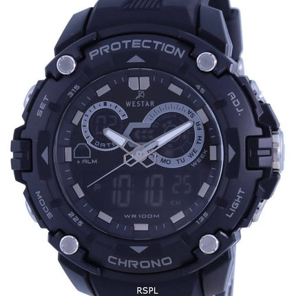 Westar Analog Digital Black Dial Quartz 85009 PTN 001 100M herreur