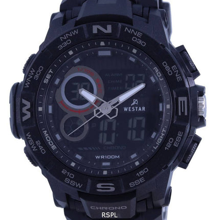 Westar Analog Digital Black Dial Quartz 85010 PTN 001 100M herreur