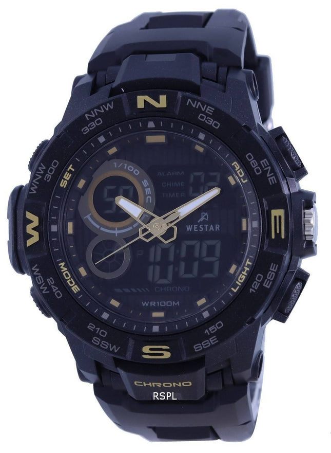 Westar Analog Digital Black Dial Quartz 85010 PTN 002 100M herreur
