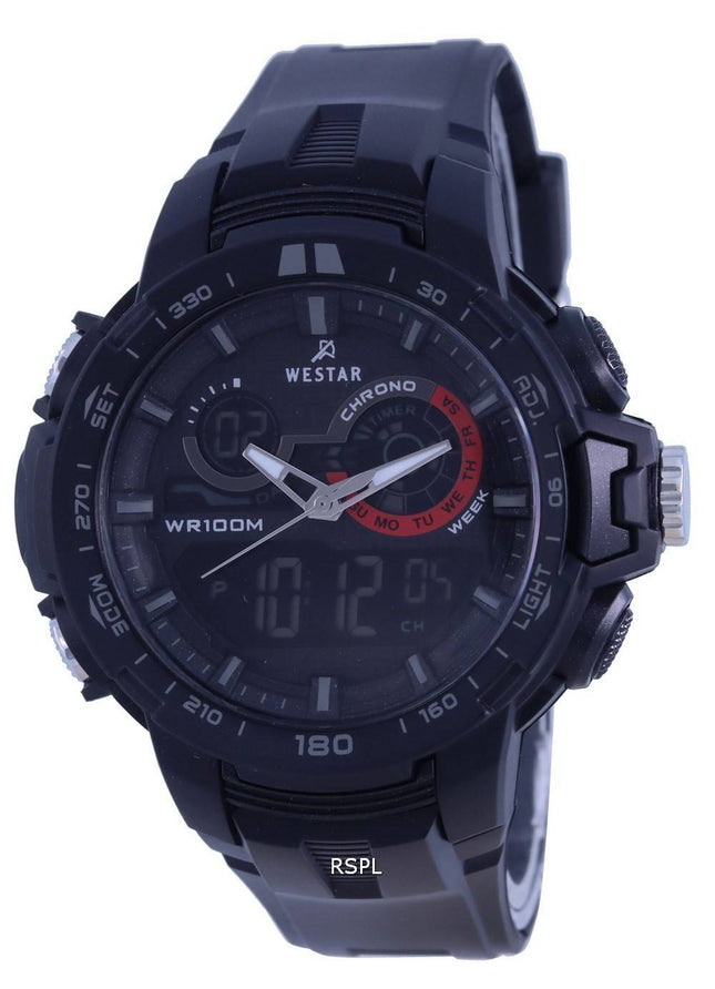 Westar Analog Digital Black Dial Quartz 85011 PTN 001 100M herreur