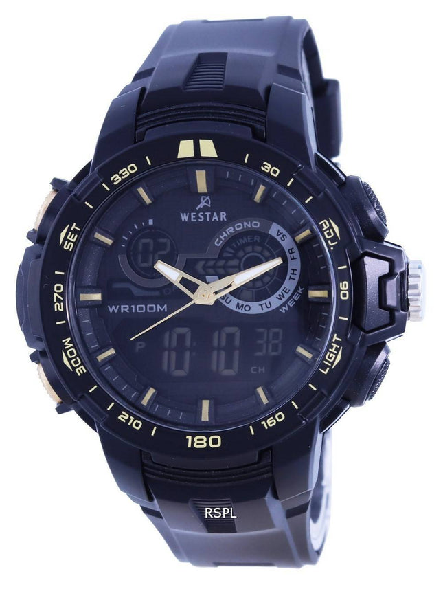 Westar Analog Digital Black Dial Quartz 85011 PTN 002 100M herreur