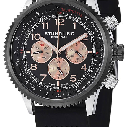 Stuhrling Original Concorso schweizisk Quartz 858R.02 Herreur