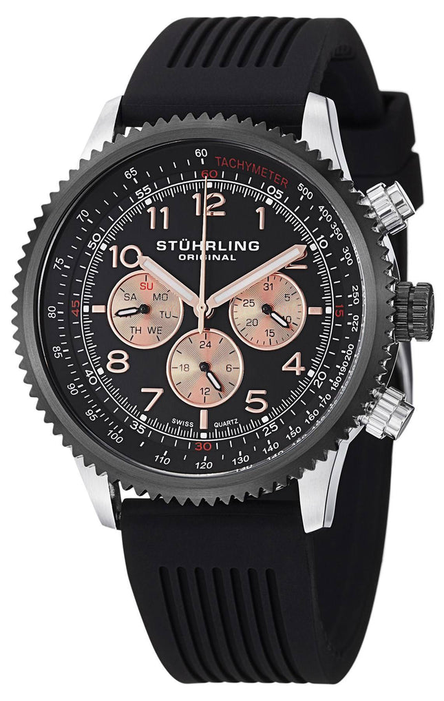 Stuhrling Original Concorso schweizisk Quartz 858R.02 Herreur