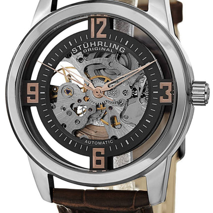Stuhrling Original Winchester automatisk selvstændige vind skelet 877.03 Herreur