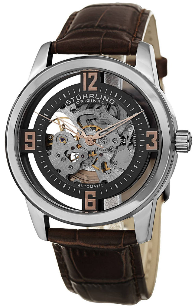 Stuhrling Original Winchester automatisk selvstændige vind skelet 877.03 Herreur
