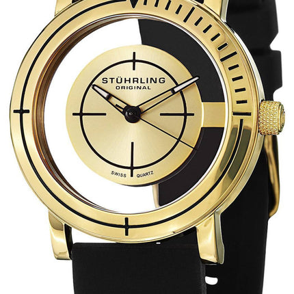 Stuhrling Original fritid Sniper gennemsigtig schweizisk Quartz 879.02 Herreur