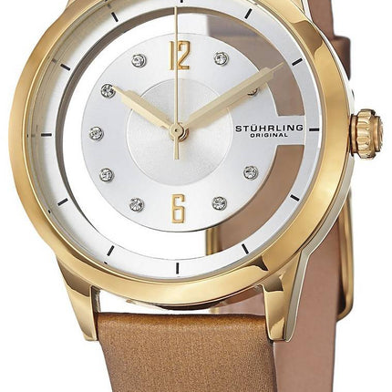 Stuhrling Original Winchester steg guld Swarovski krystal 946L.03 kvinders ur